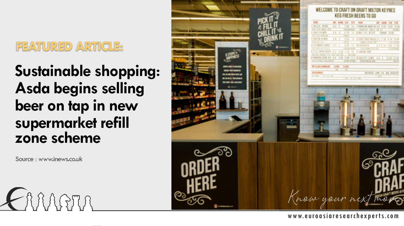 Consumer Sustainable shopping: Asda begins selling beer on tap in new supermarket refill zone scheme